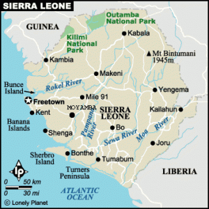 Sierra Leone i Vest-Afrika.